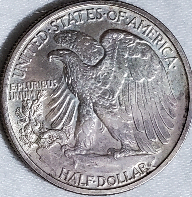 1941-Walking-Liberty-Half-Dollar---Environmental-Discoloration?